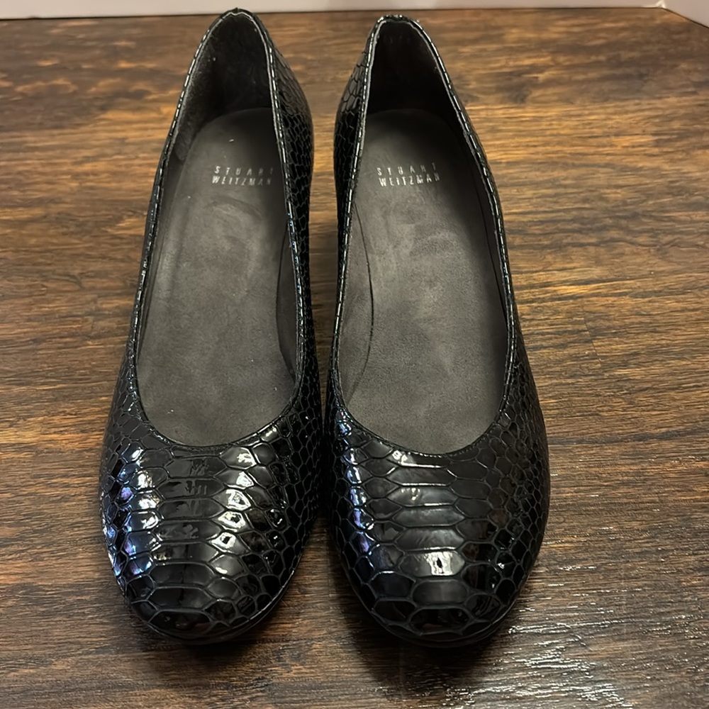 Stuart Weitzman Snakeskin Pattern Heels Size: 9.5n - image 2